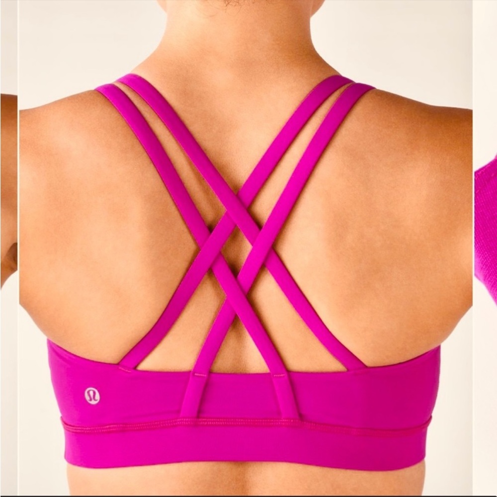 Lululemon Bright Pink Energy Sports Bra SZ 6